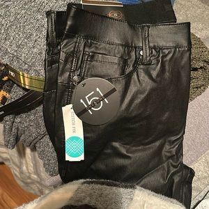 One5one Goddess fit faux leather pants. Nice stretch waistband, never worn